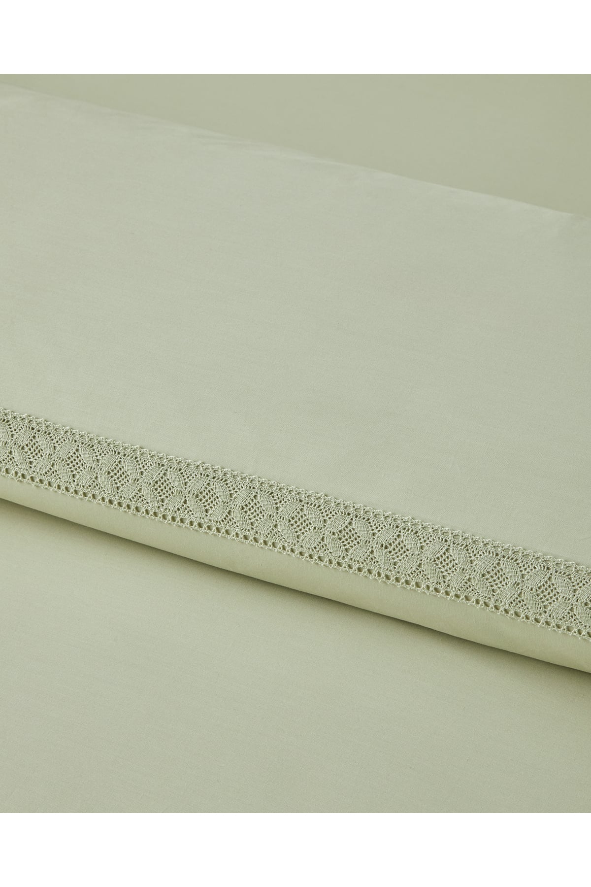 Lace Elegance Kopanakili Perkal Tek Kişilik Nevresim Takımı 160x220 cm Yeşil