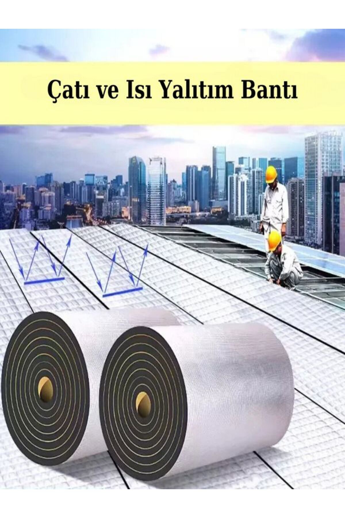 OZKUVVET Süper Güçlü Çatı İzolasyon Bantı 100CM X 300cm Tamir Ve Su Sızdırmaz Çamur Band En 1metre Boy 3metre