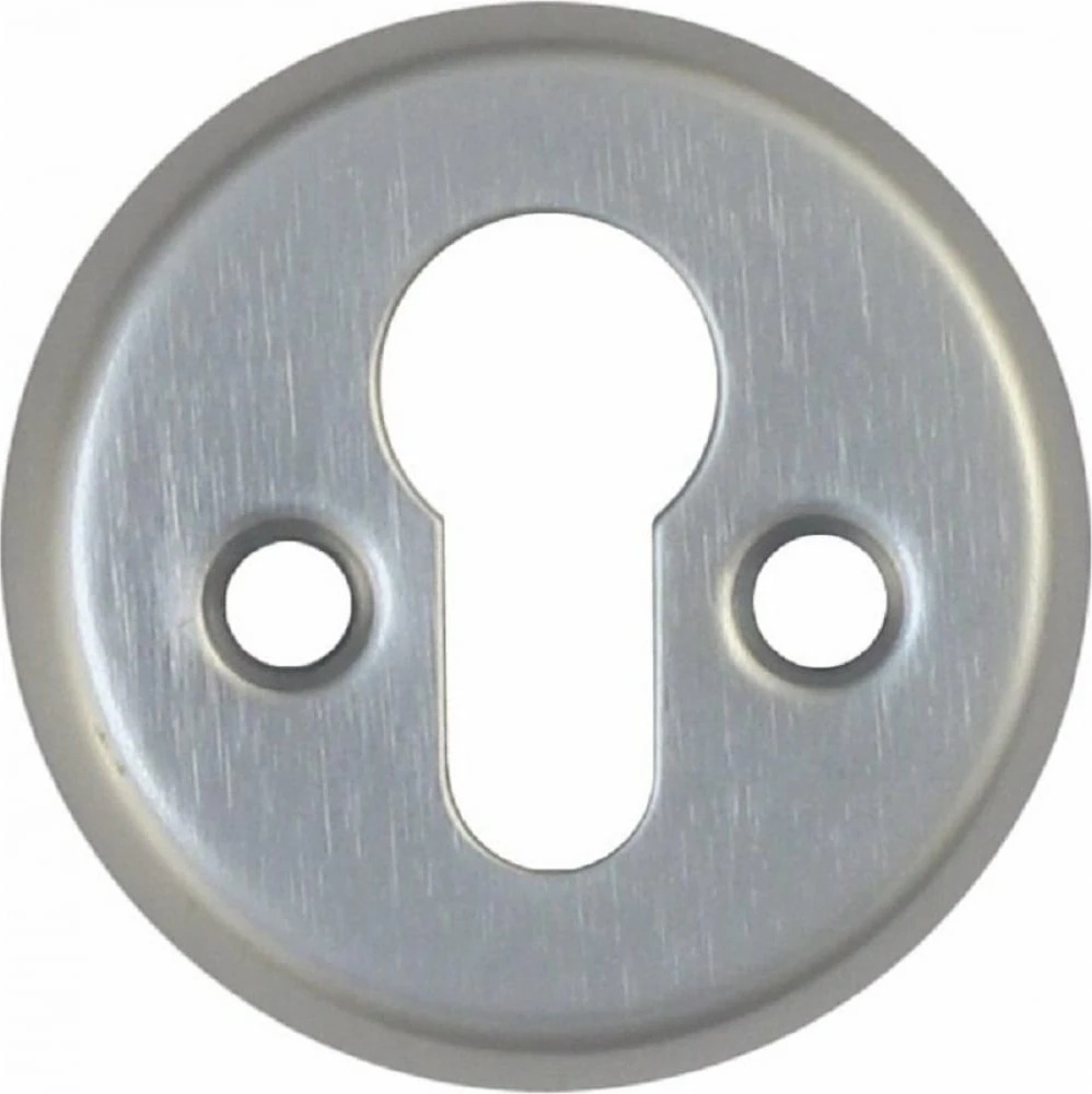 Çelik Kapı Yuvarlak Lüx Saten Rozet Tas