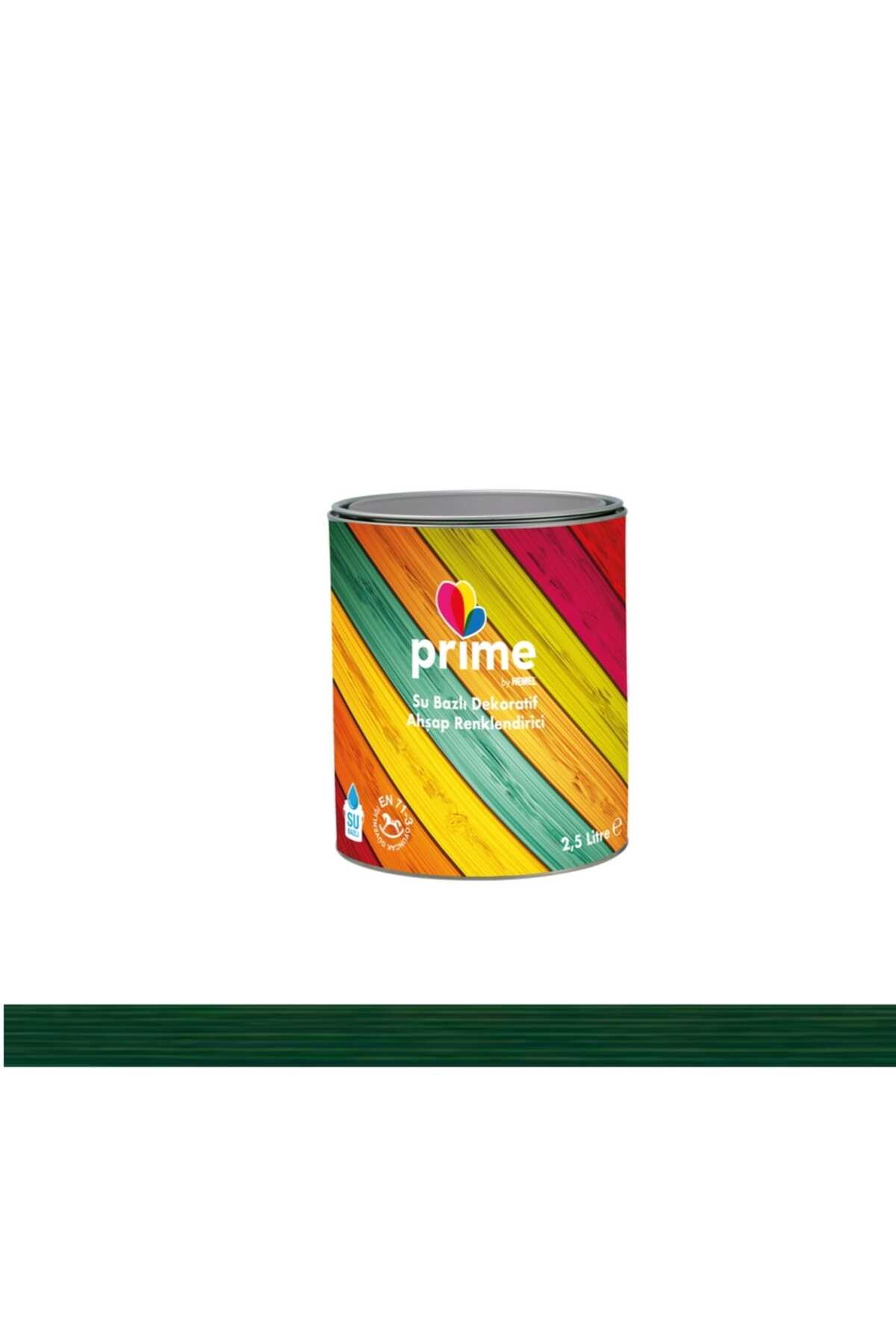 Prime Dekoratif Ahşap Renklendirici 2,5 Lt-SA 1166 Green (Yeşil)