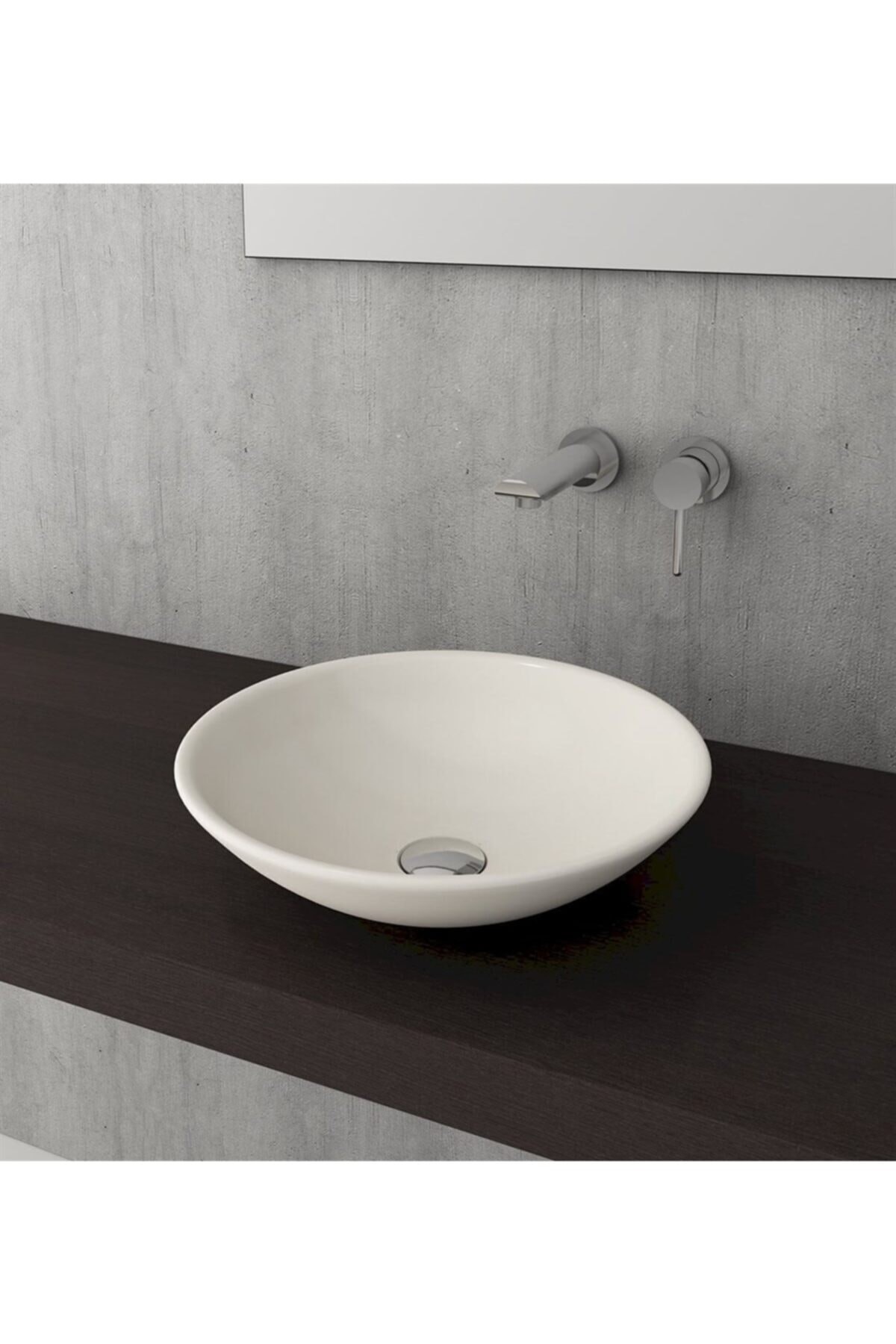 Venezia Çanak Lavabo (40 Cm) Parlak Bisküvi