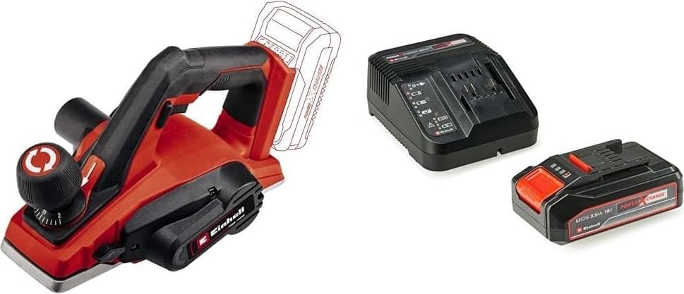 Te-Pl 18/82 Li - Solo, Akülü Planya ve Einhell 18V 2,5 Ah Pxc Starter Kit (Başlangıç Seti)