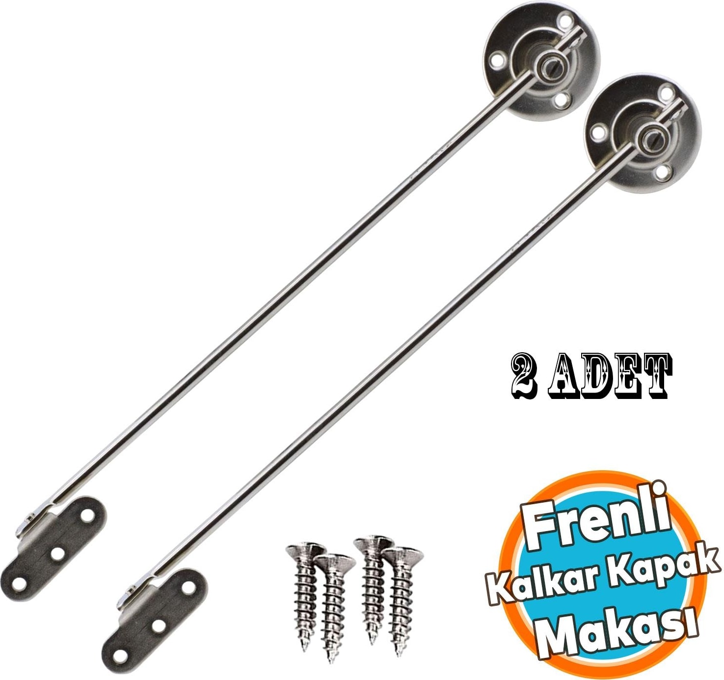 Frenli Kalkar Kapak Makası Dolap Çekmece Metal 25 cm Sessiz Açma Kapama Amortisör Piston Bar 25 cm