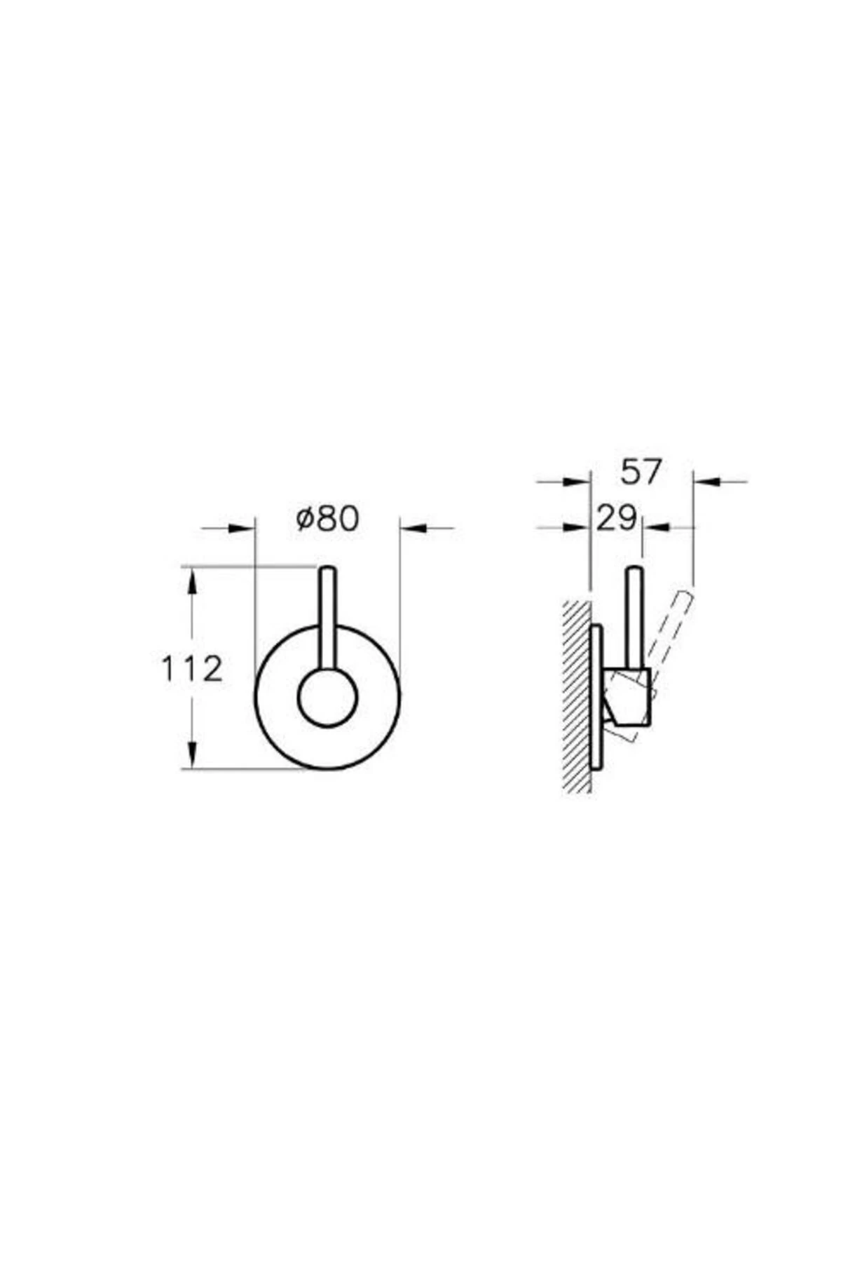 A41457 Ankastre Stop Valf Mix Sıva Üstü Grubu Krom
