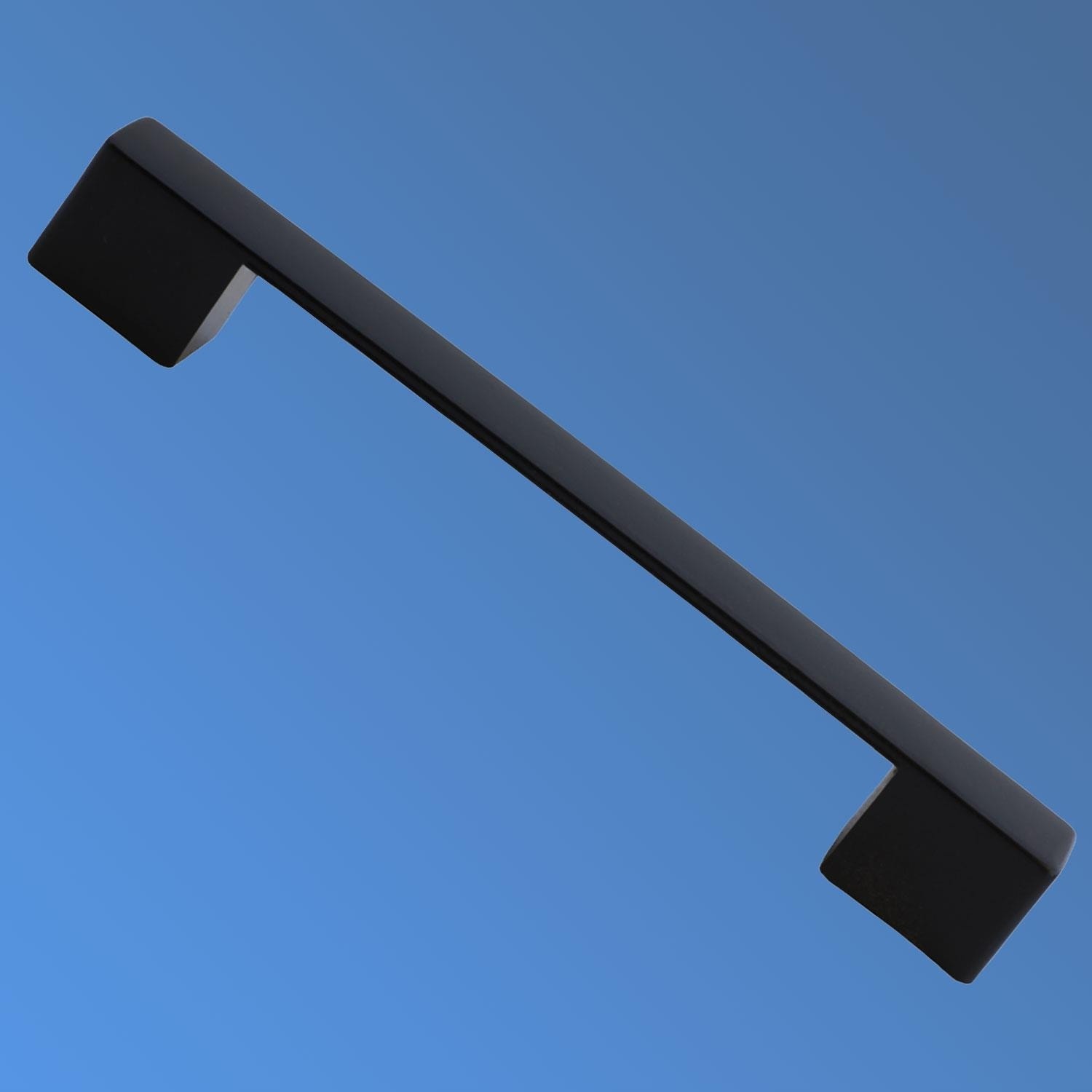 10 Adet Gölcük Düz (160 mm - 16 cm) Siyah Metal Mobilya Mutfak Çekmece Dolap Dolabı Kulbu Kulpu Kulpları