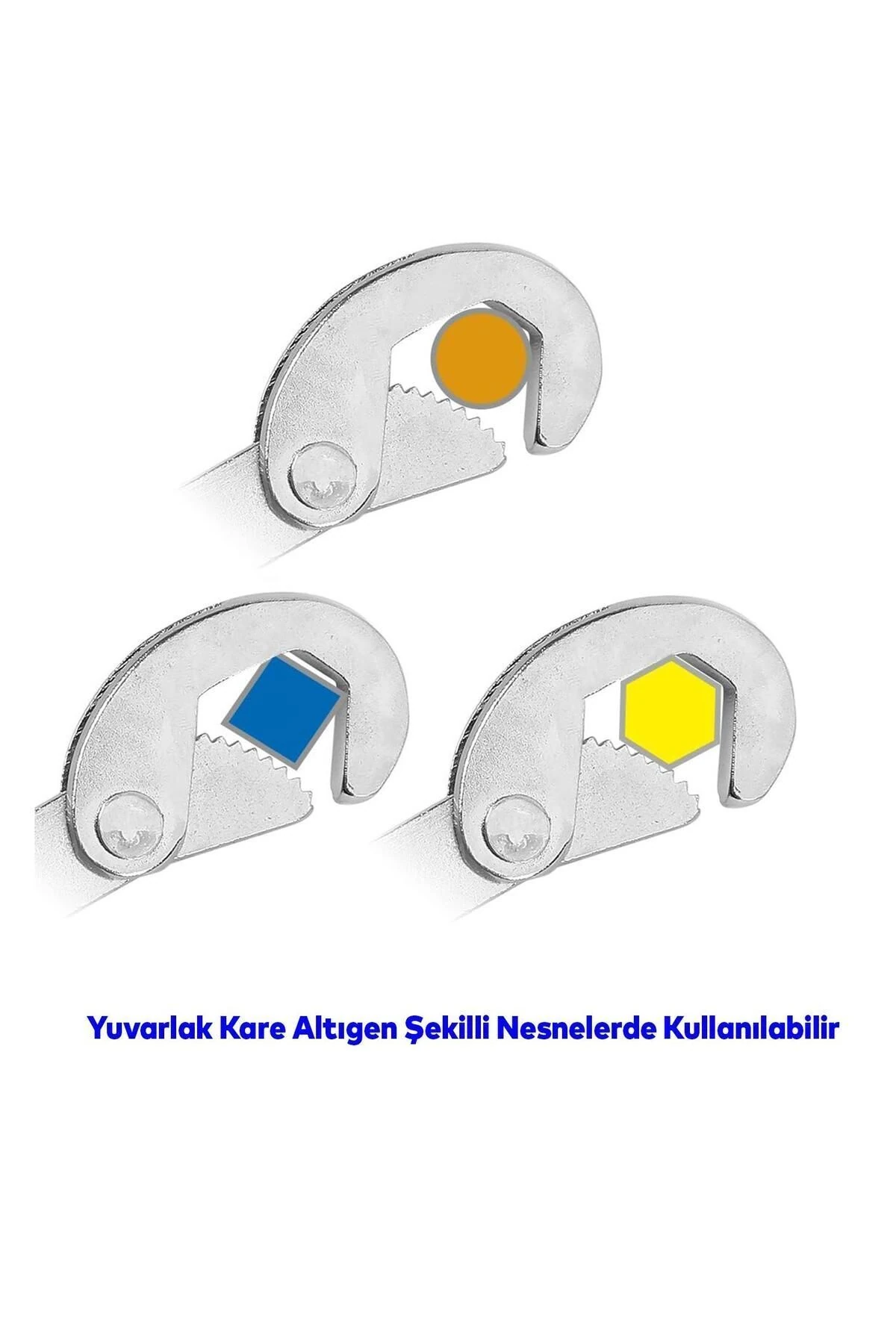 Akıllı Boru İngiliz Anahtarı Çok Amaçlı Nano Grip Kurbağacık Set 2'li Set 10 - 24 mm Civata Somun
