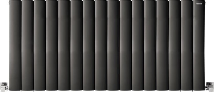 600 x 1275 mm Lilac Yatay Antrasit Alüminyum Radyatör Standart Bağlantı