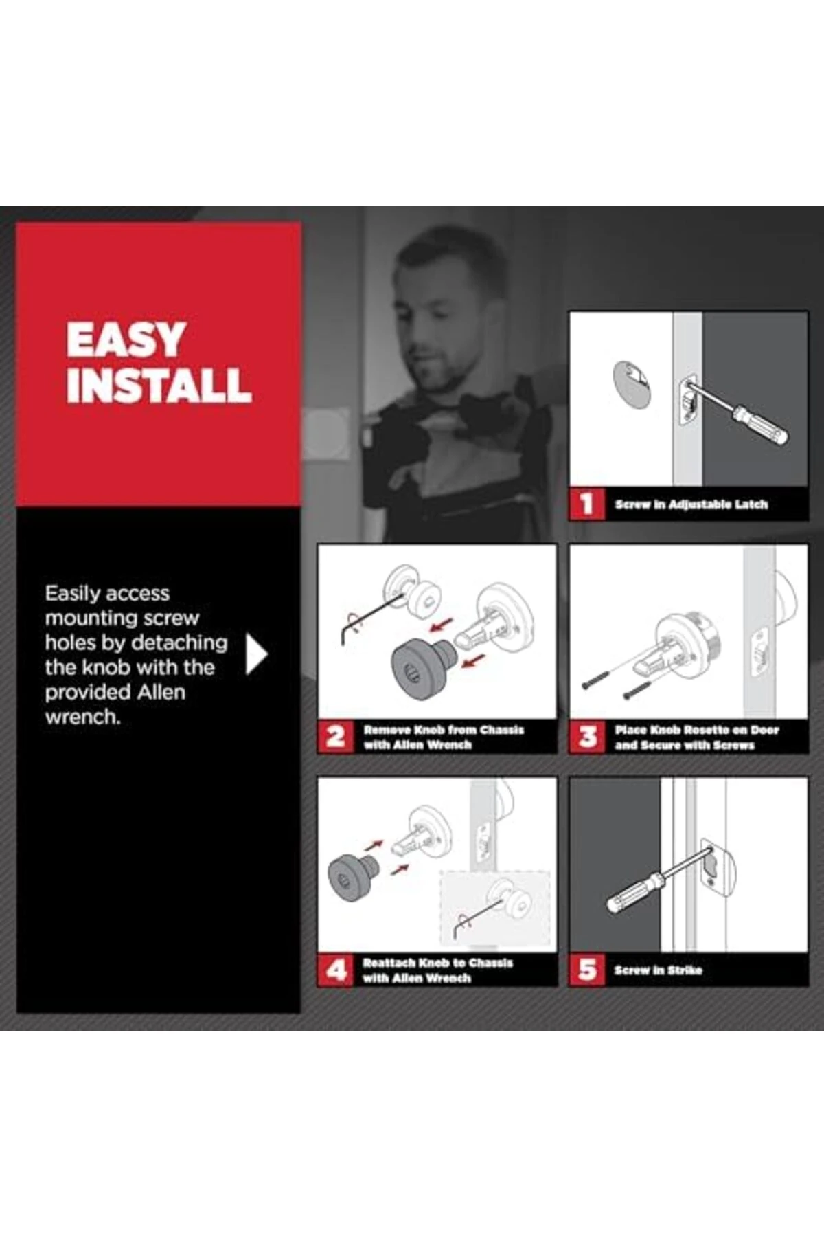 740 PSK RDT 15S Pismo Anahtarlı Giriş Kapısı Topuzu, Akıllı Anahtar Güvenliği, Nikel, Yuvarlak 1198