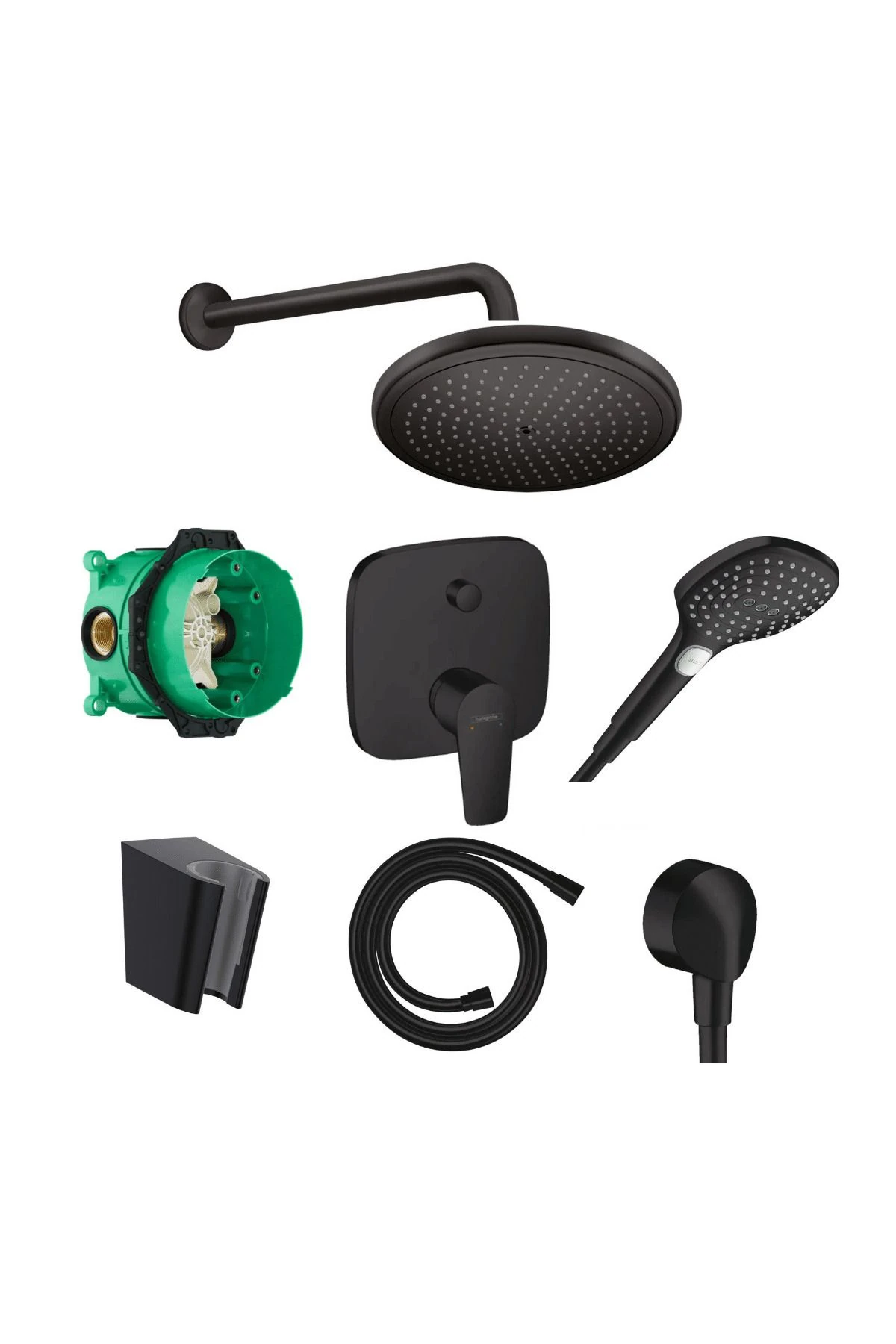 Talis E Ankastre Banyo Seti Satin Siyah