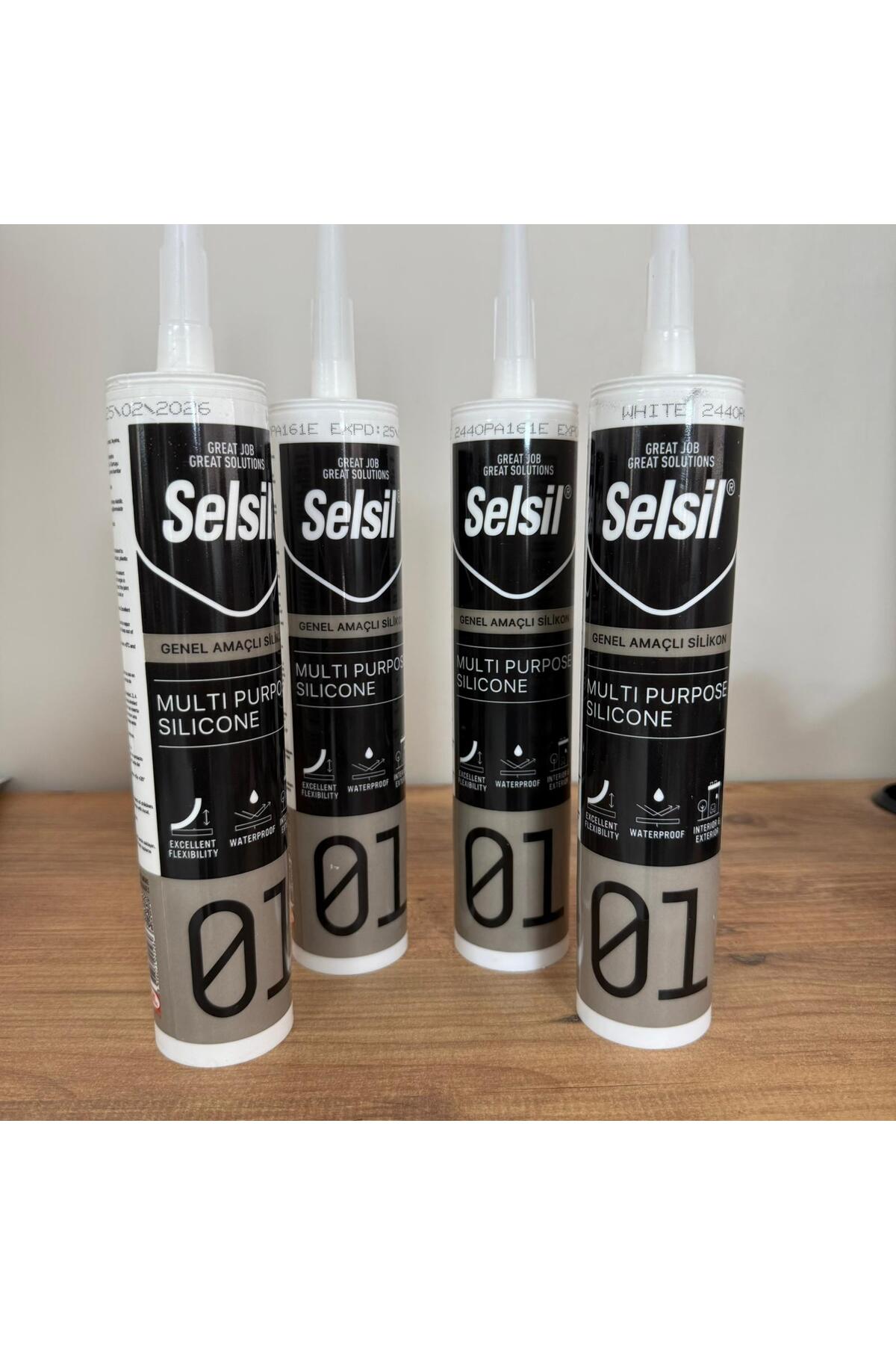 SELSİL Beyaz Silikon 4 Adet