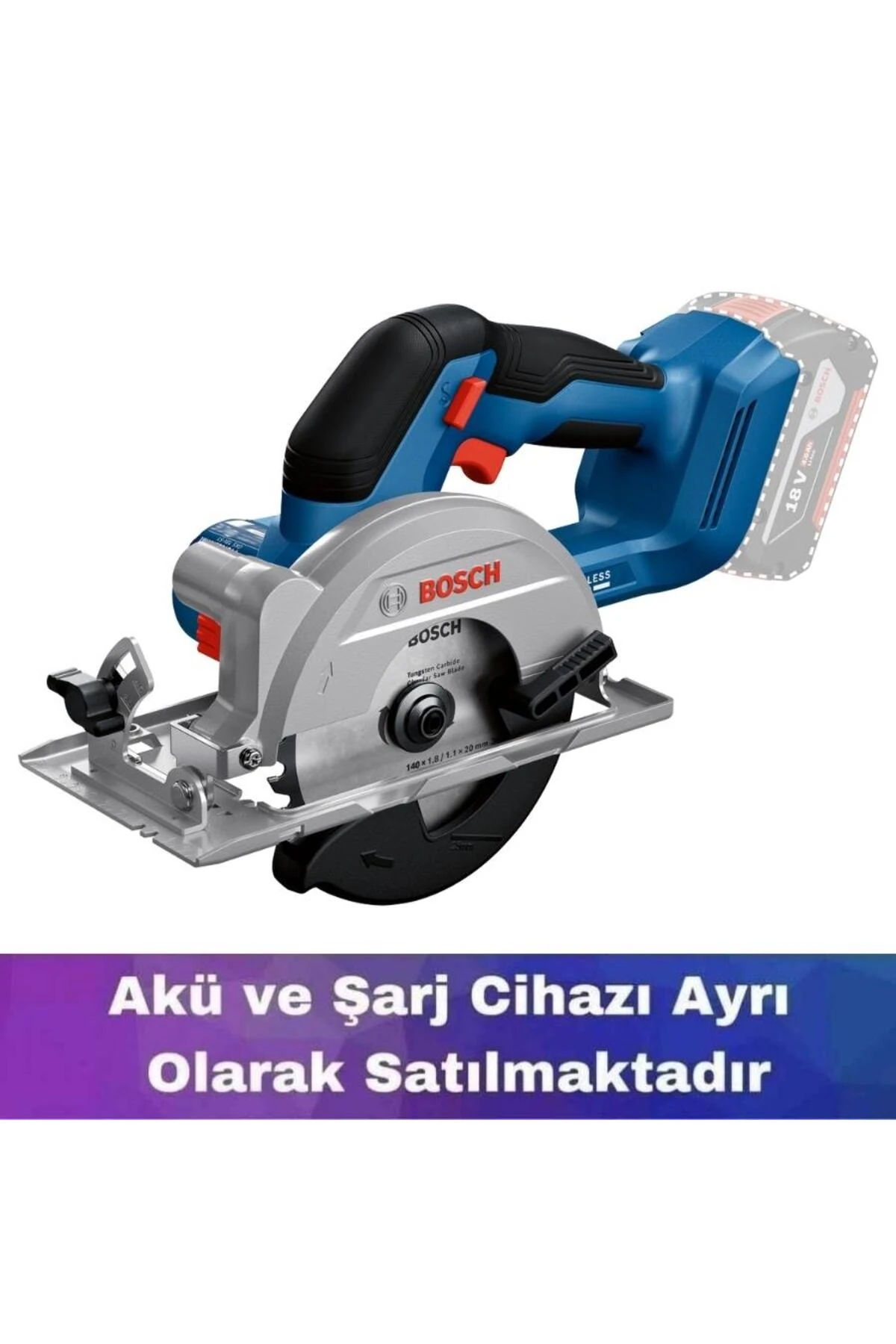 GKS 18V-51 Akülü Daire Testere (Akü ve Şarj Yoktur) 06019M3120