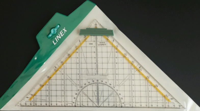 Geometrik Açılı Gönye 32 Cm Şeffaf 2632 076700