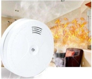 Kablosuz Beyaz Duman Dedektörü - Pilli Yangın Alarm Sensörü, Plastik Gövde ile Güvenliğinizi Artırın