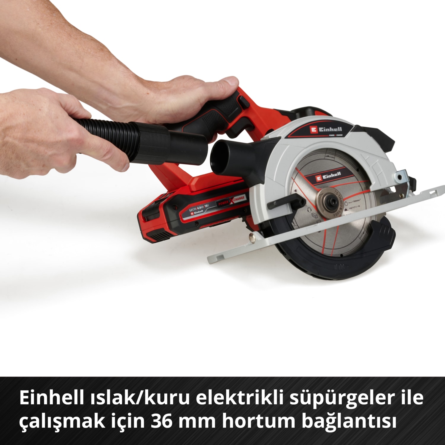 Akülü Daire Testere TE-CS 18/165-1 Li-Solo Power X-Change (18 V, Li-Ion, Ø165 x Ø20 mm Testere Bıçağı, Aletsiz Kesim Derinliği ve Açı Ayarı, Akü ve Şarj Cihazı Dahil Değildir) - 4331207