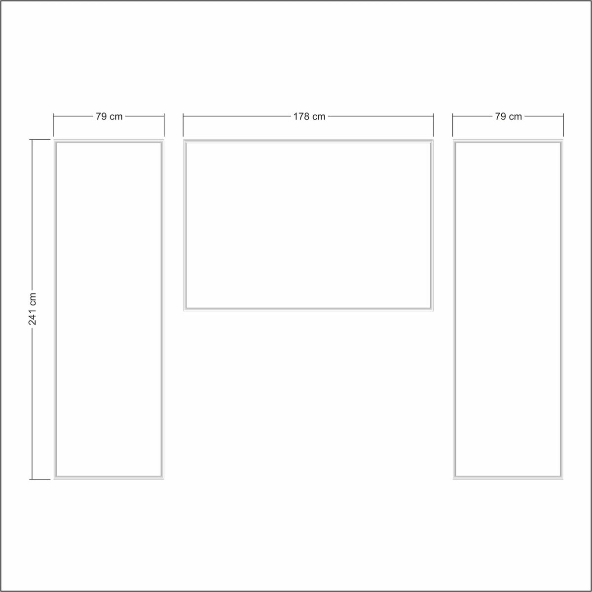 Dekoratif Boyanabilir Montaja Hazır Duvar Çıtası , Önceden Kesilmiş Astarlı Kendin Yap Kit (P49)