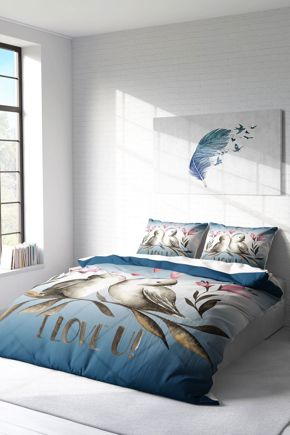 Kıng Sıze Sevgililer Günü Vııı 3d Çift Kişilik Nevresim Takımı 220x240cm