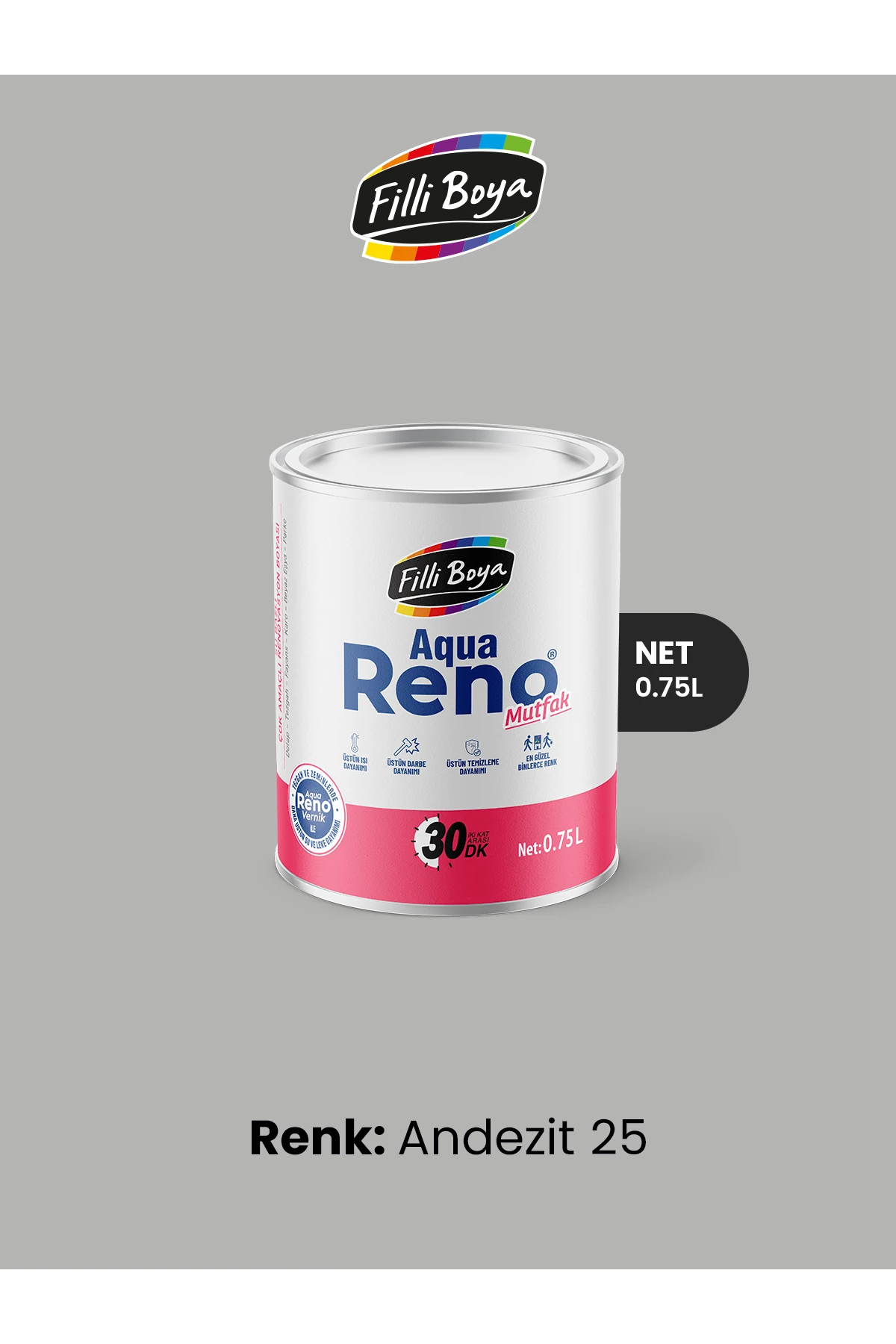 Aqua Reno Mutfak 0.75 Lt Andezit 25