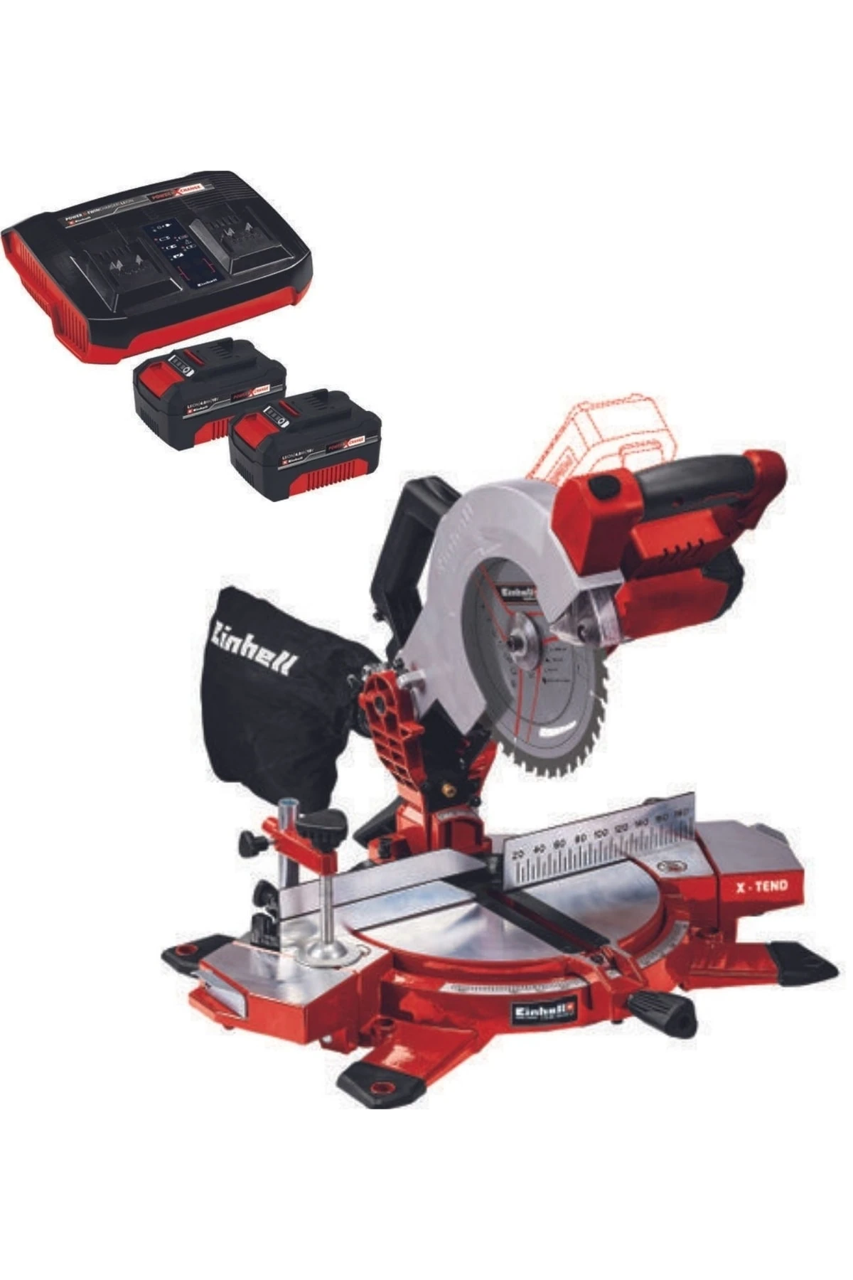 Te-ms 18/210 Li 2x4.0ah Twincharger Çift Akülü Gönye Kesme Makinesi