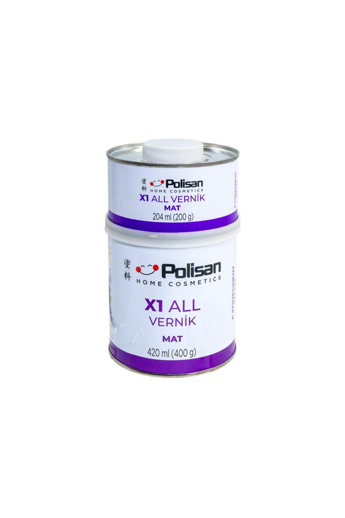 X1 All Vernik MAT Şeffaf Çift Bileşenli 0.6 Kg