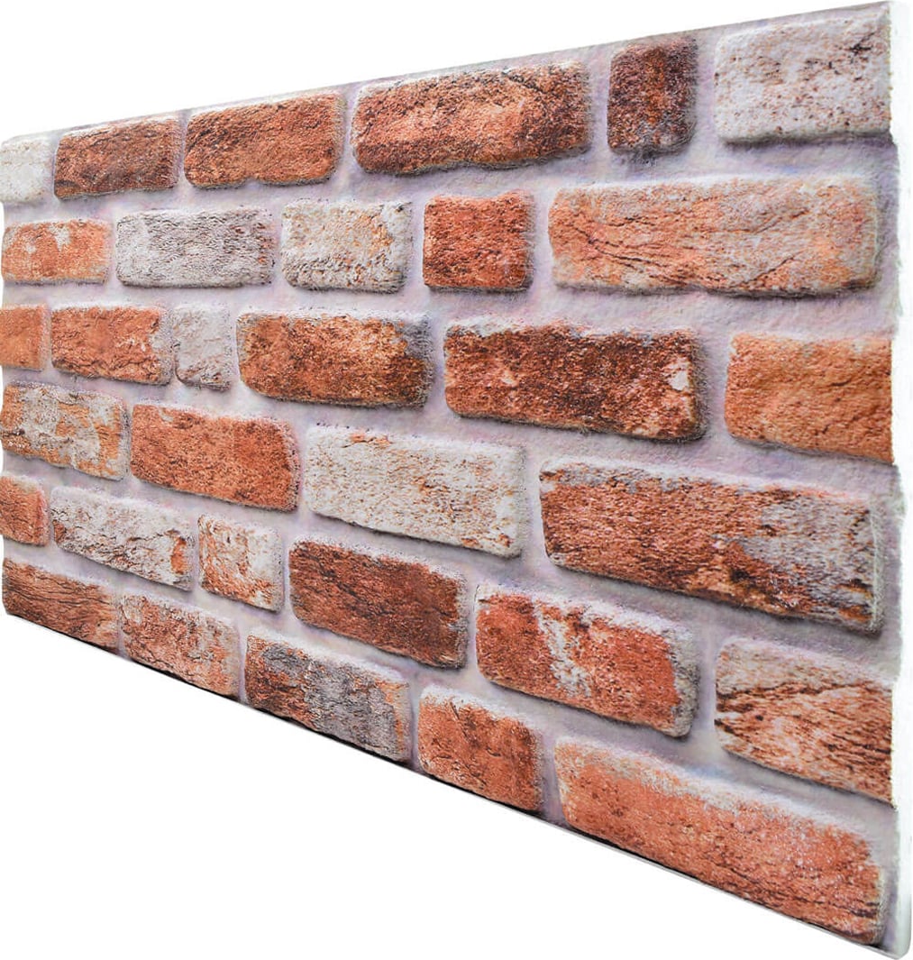 5 Adet (2,5m2) x Tuğla Desenli 3 Boyutlu Renkli Strafor Köpük Duvar Kaplama Paneli (BR-545)