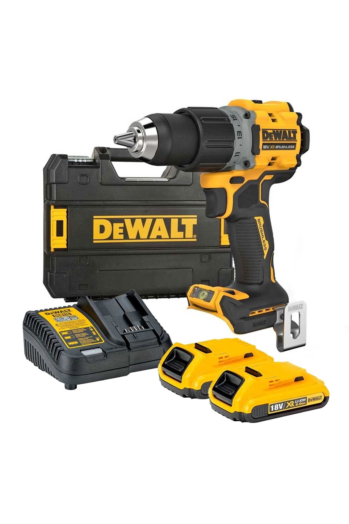 DEWALT Dcd800d2t-qw T Kömürsüz Darbesiz Matkap 18v 2.0ah 90nm Tork