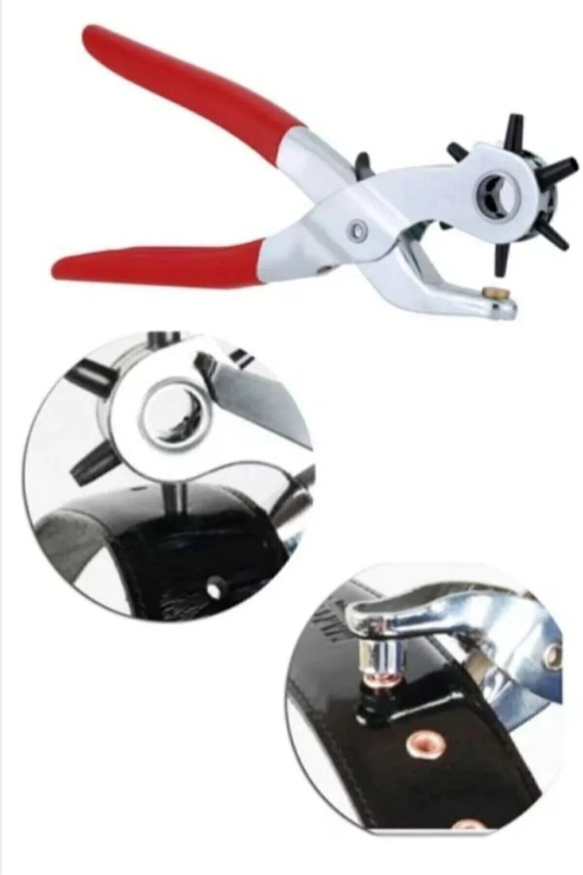 6 Farklı Boyutta Kemer Delme Pensesi Kemer Delici Delik Açıcı Şık