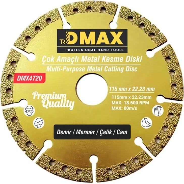 Çok Amaçlı Metal Kesme Diski 115X22.23MM DMX4720