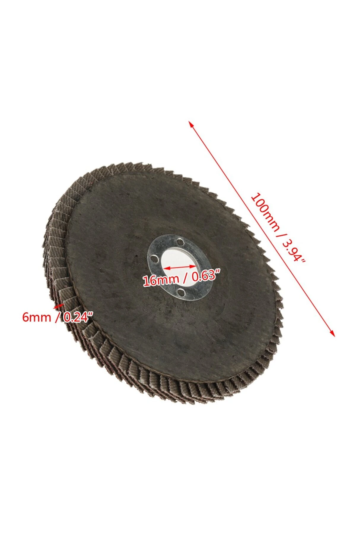 avuç taşlama makinesi için 115mm 10 Adet yaprak zımpra 10lu Flap Disk Alüminyum Oksit aşındırma