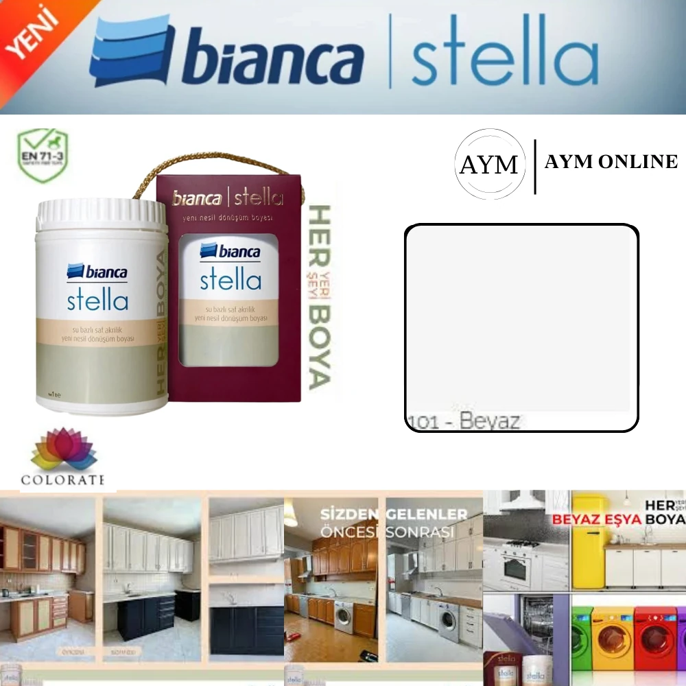 Stella Yeni Nesil Dönüşüm Boyası Çok Satan Ana Renkler