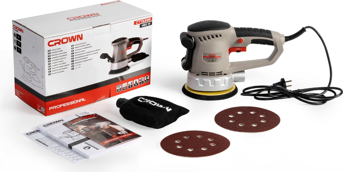 Eksantrik Zımpara Makinası 150 mm CT13395 | Bakır Sargılı Profesyonel Dairesel Zımpara Makinesi 450W