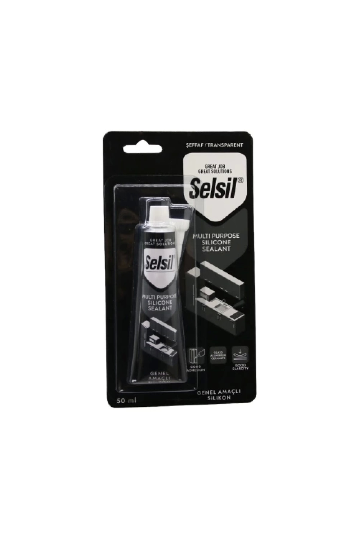 SELSİL Tüp Silikon 50ml - Şeffaf