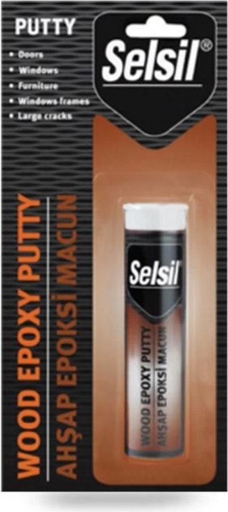 Selsil Epoxy 2 Bileşenli Macun Ahşap Yapıştırıcı 57 gr