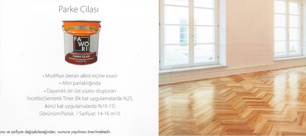 Parke Cilası 0,75 L Şeffaf Parlak