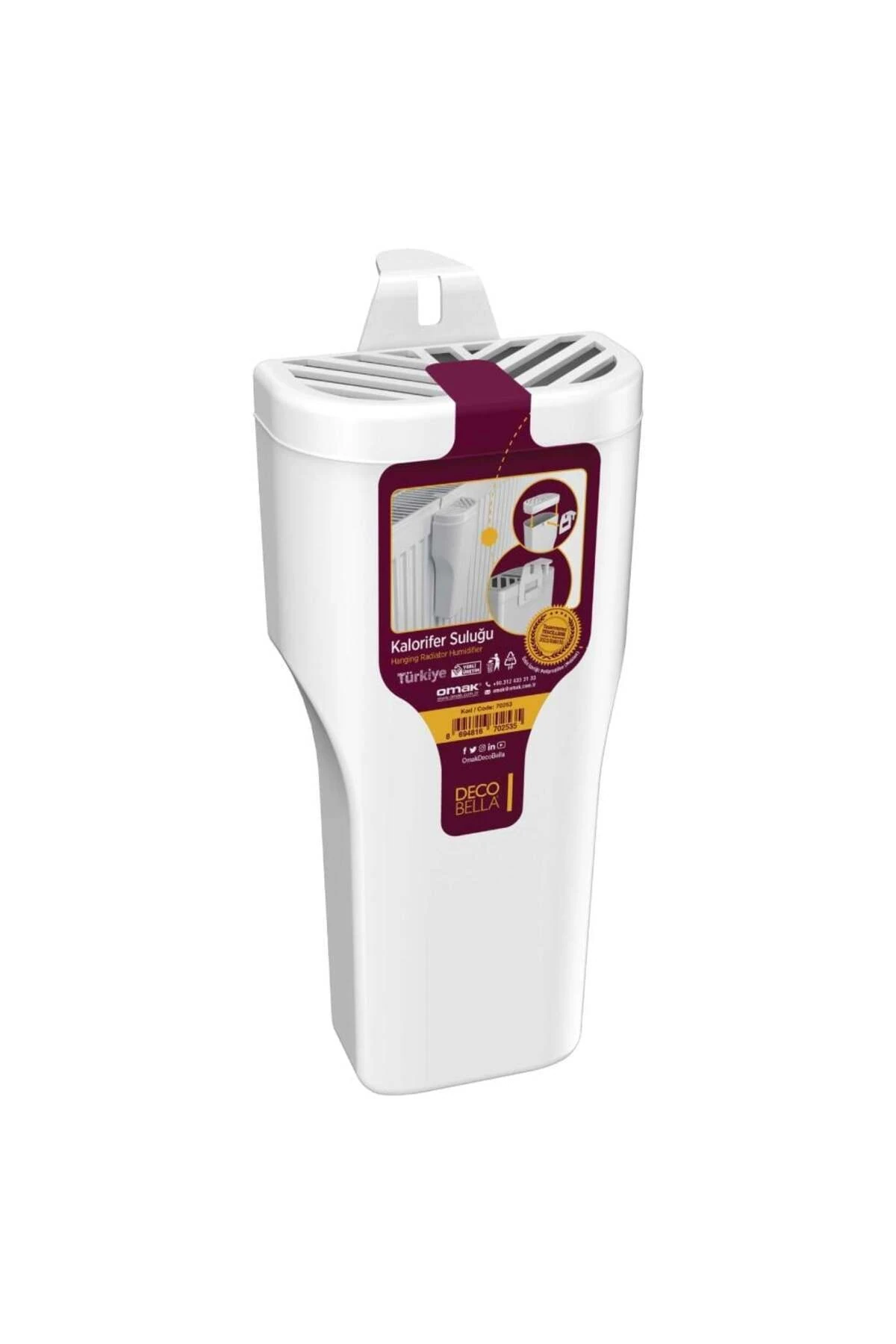 5'li Set 4 Adet Kalorifer Petek Oda Nemlendirici 1 Adet Kalorifer Temizleme Fırçası Seti