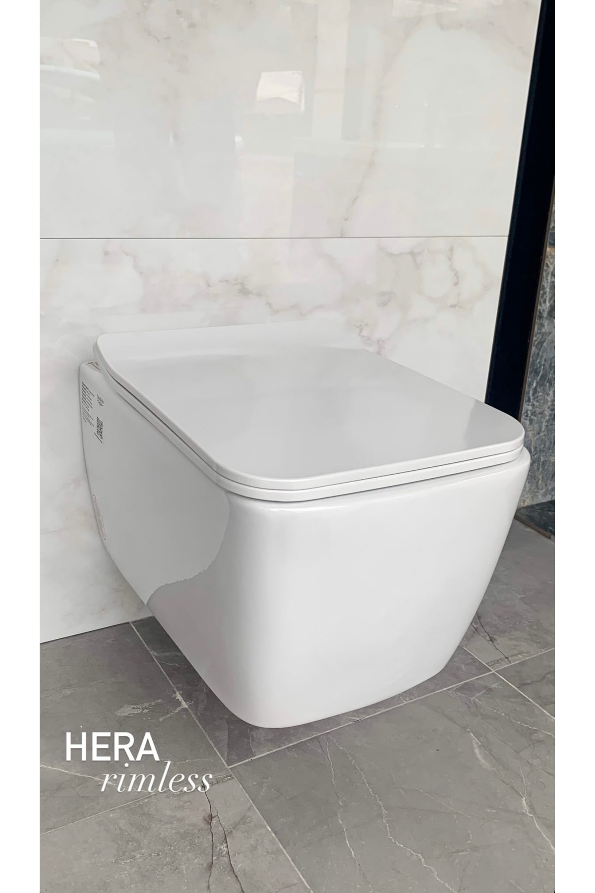 Cerastyle Hera Kanalsız Asma Klozet + Yavaş Kapanır Ince Kapak