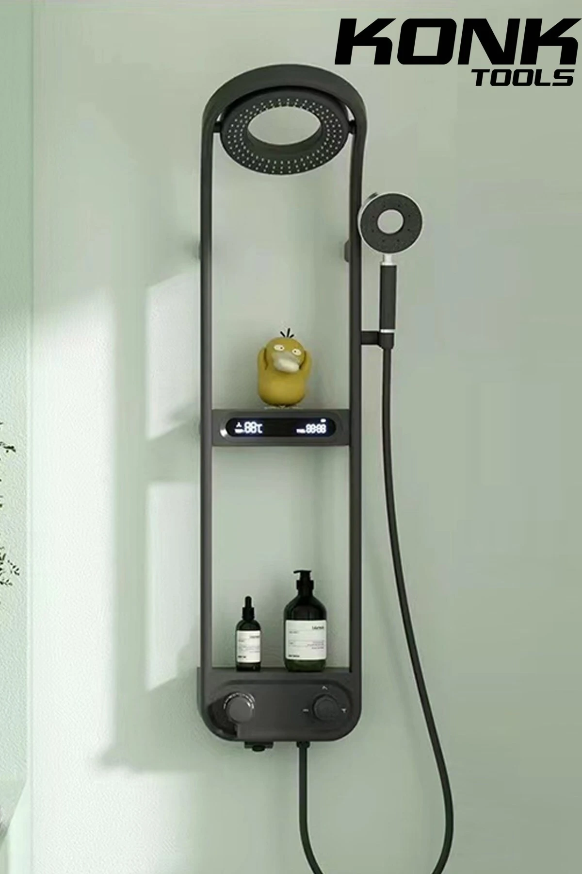 Dijital LED Ekranlı Robot Duş Seti Lüks Şelale ve Yağmur Duş Sistemi