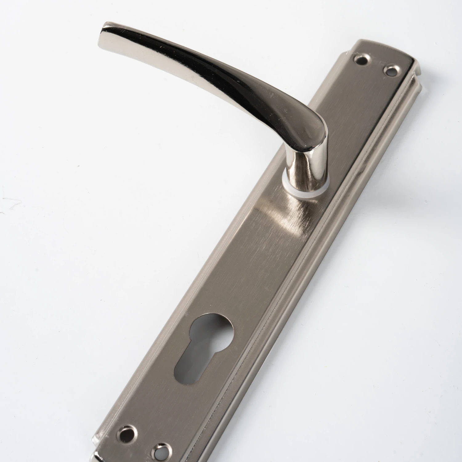 Bravo Yale Çelik Kapı Kolu Nikel Saten Oda Kapı Kolu Metal Kapı Kolu Sol Kol