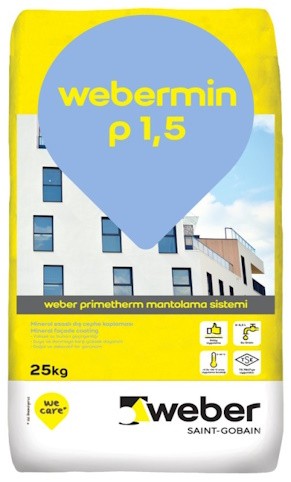 Weber Min P 1,5 Dekoratif Son Kat Dış Cephe Kaplaması 25 kg