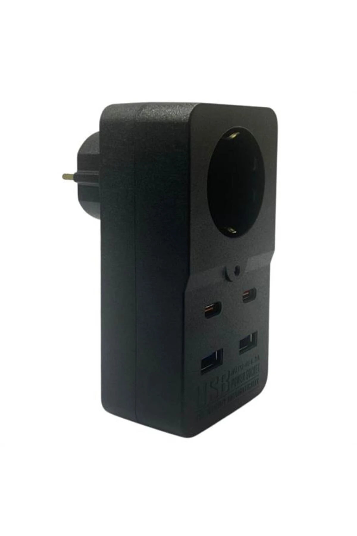 Isıya Dayanıklı Termal Akım Korumalı 1 Priz Girişli 2 USB Girişli 2 TYPE-C Girişli Pirz (4832)