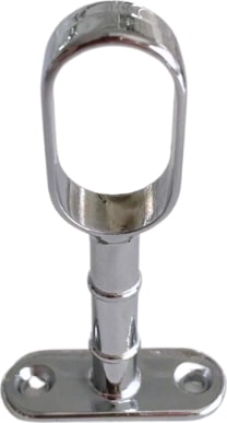 Oval Ayaklı Açık Askı Borusu Flanşı Mobilya Oval Boru Flanşı (İç Ölçüleri En:15 mm Boy:25 mm)