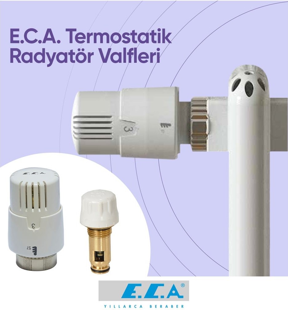 4 Adet Eca Termostatik Trv4 Kafa Grubu 41,3mm 602120813