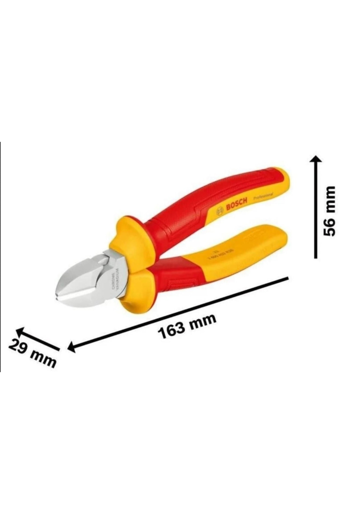 Profesyonel İzoleli Yan Keski 160 mm