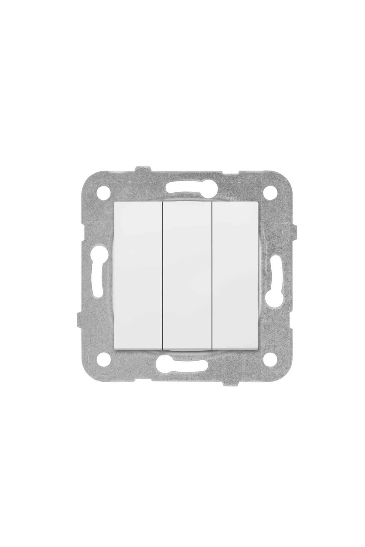 KARRE MEK.TUŞ ÜÇLÜ ANAHTAR (VİDALI) BEYAZ