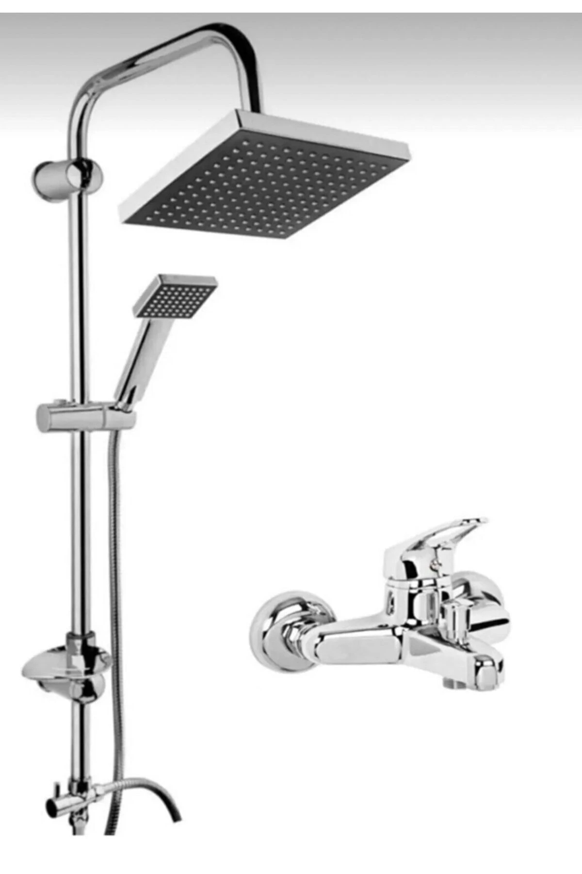 2’li Banyo Bataryası Robot Yağmurlama Duş Seti