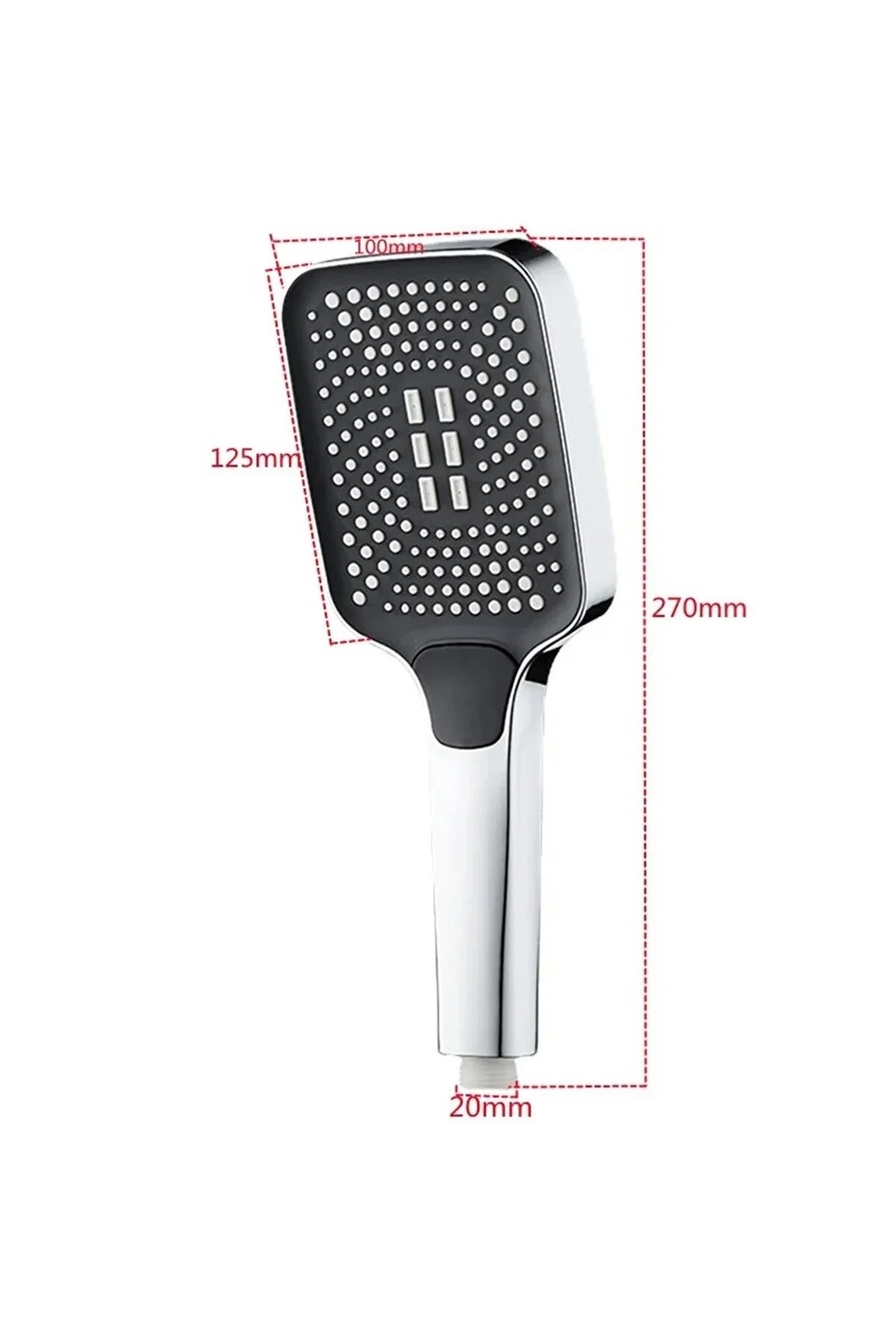 OecanWhisper Kaliteli Fonksiyonlu Banyo Duş Başlığı Seti 1,5 M. Örgülü Hortum ve Yapışkanlı Mafsal