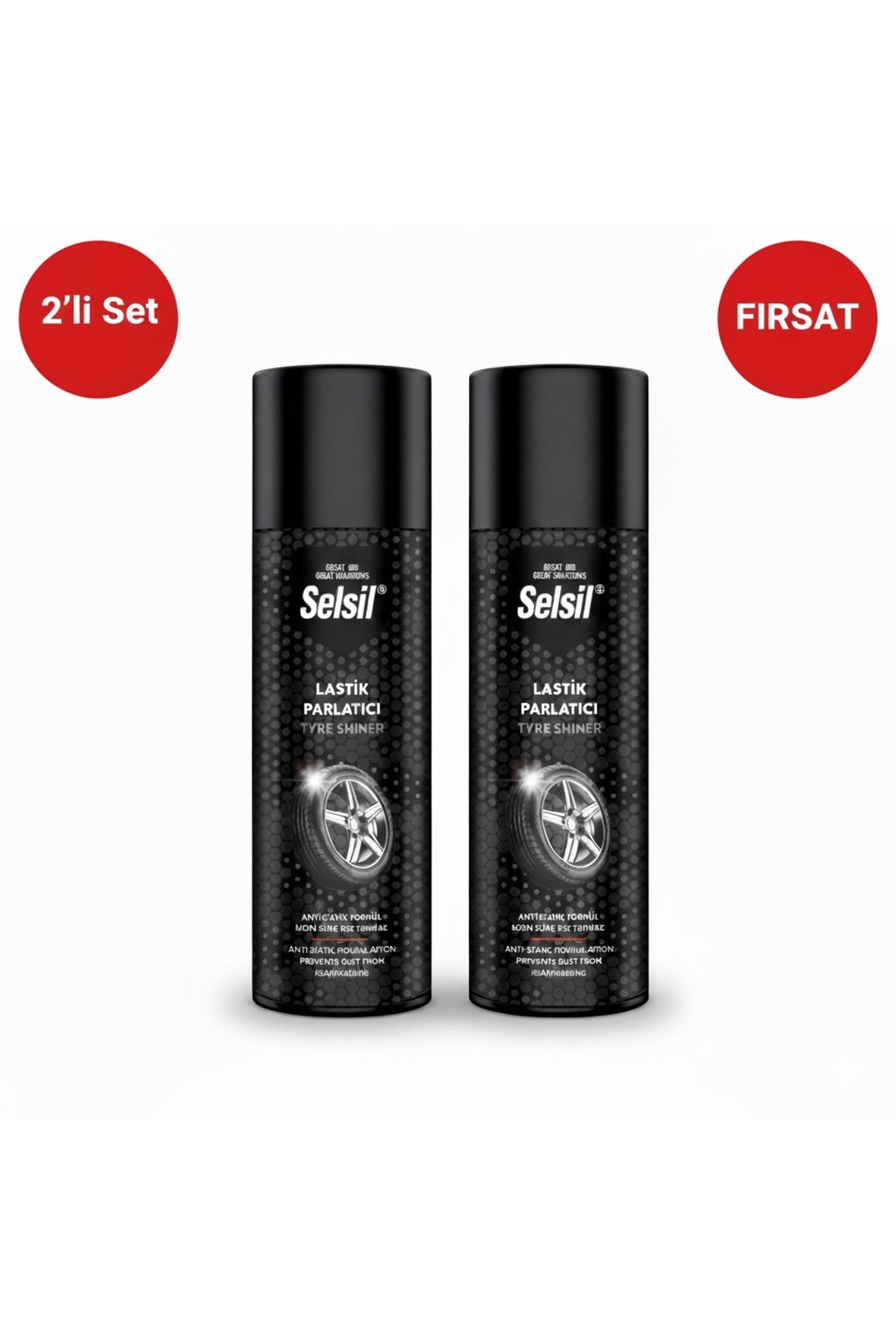 LASTİK PARLATICI 500 ml 2'li Set