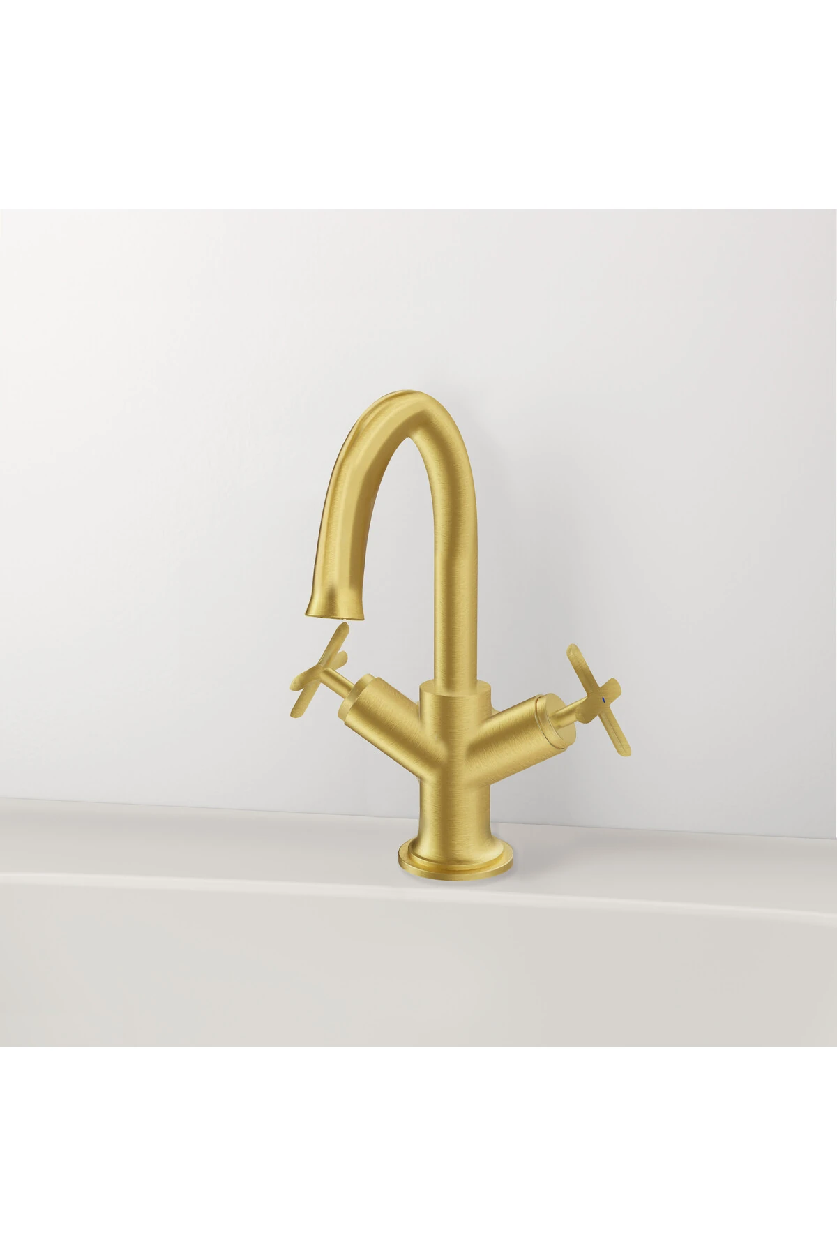 Origin Classic A4288425 Lavabo Bataryası, Çift Kumandalı, Fırçal Altın