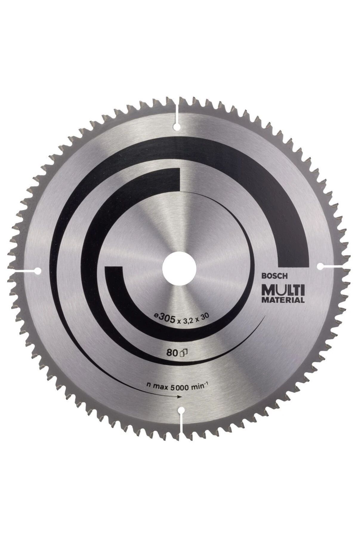 Multimaterial 250x30x3,2 Mm 80 diş Elmas Daire Testere (2608640450)