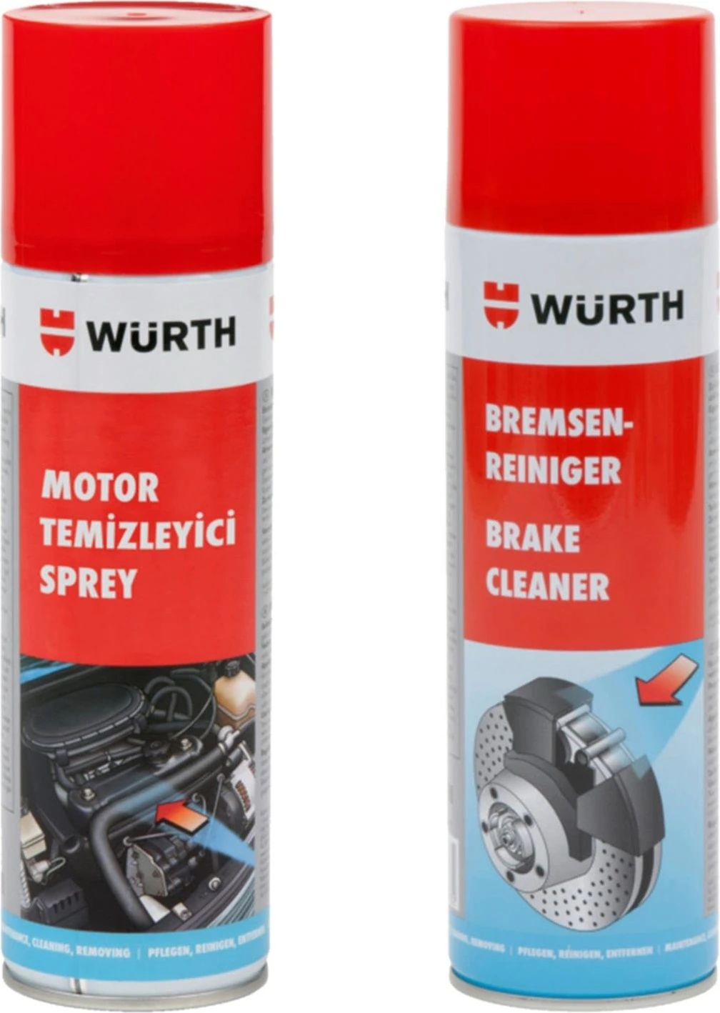 Motor Temizleyici 500 ml + Fren Balata Spreyi 500 ml