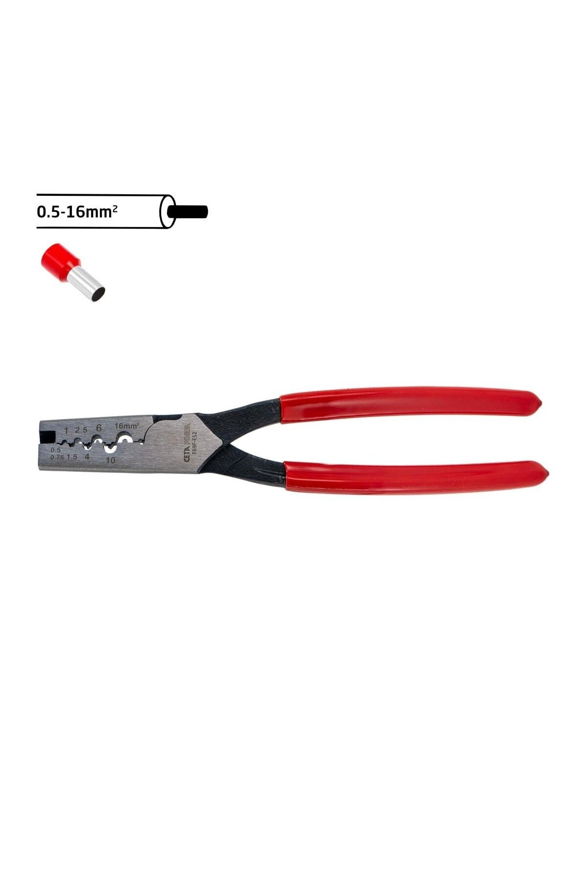 E69f-es2 Kablo Yüksüğü Sıkma Pensesi 190 Mm